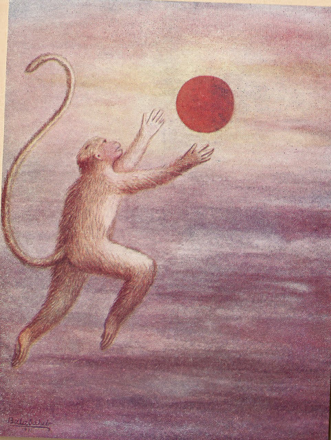 Hanuman Ji eating the Sun as Fruit