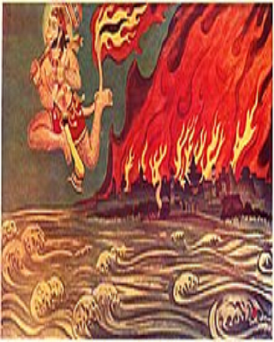 Hanuman Ji sets Lnka on fire